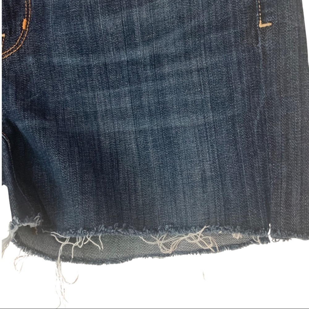 CITIZENS OF HUMANITY Denim Shorts Ingrid #002 Low Waist Stretch Raw Hem Size 30 - Picture 9 of 16